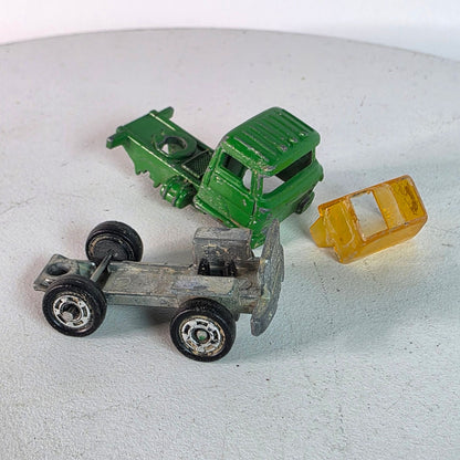 Tomica Tomy Pocket Cars Green Hino Semi Trailer Truck Cab Diecast Loose