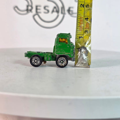 Tomica Tomy Pocket Cars Green Hino Semi Trailer Truck Cab Diecast Loose