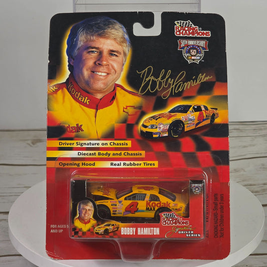 Bobby Hamilton Racing Champions 50th Anniversary Diecast Car With Opening Hood & Real Rubber Tires