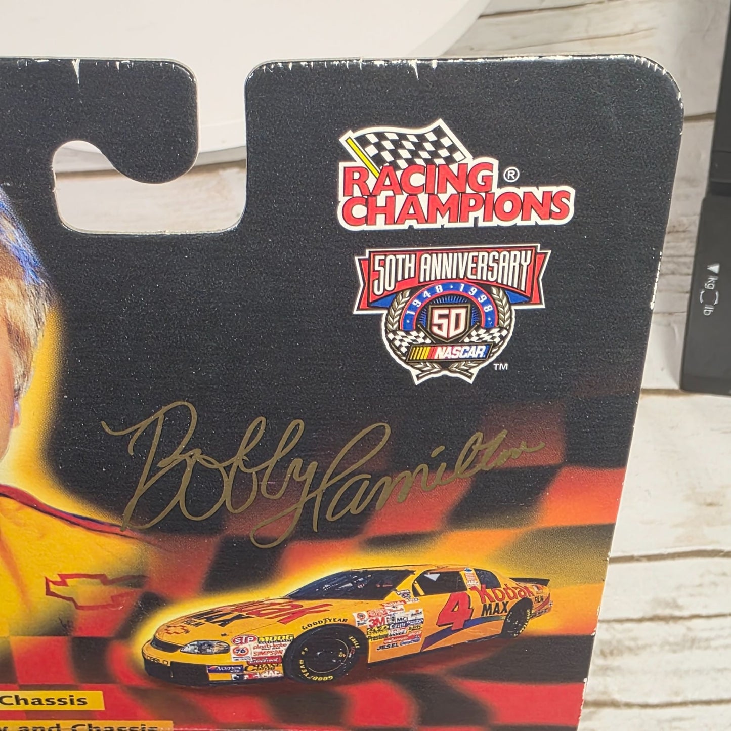 Bobby Hamilton Racing Champions 50th Anniversary Diecast Car With Opening Hood & Real Rubber Tires