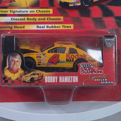 Bobby Hamilton Racing Champions 50th Anniversary Diecast Car With Opening Hood & Real Rubber Tires