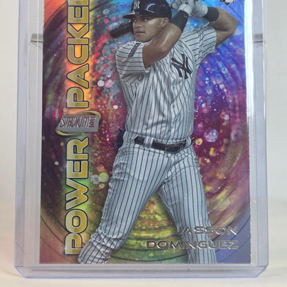 2023 Topps Stadium Club Chrome Jasson Dominguez Power Packed Rookie Card RC NY Yankees PP-25