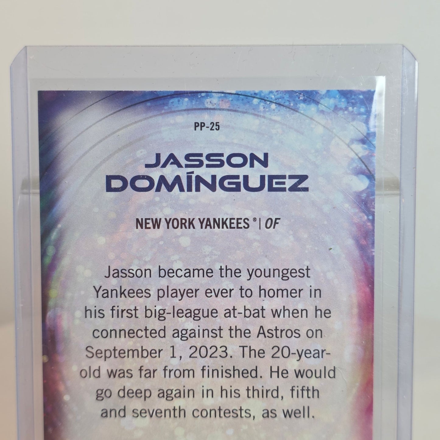 2023 Topps Stadium Club Chrome Jasson Dominguez Power Packed Rookie Card RC NY Yankees PP-25