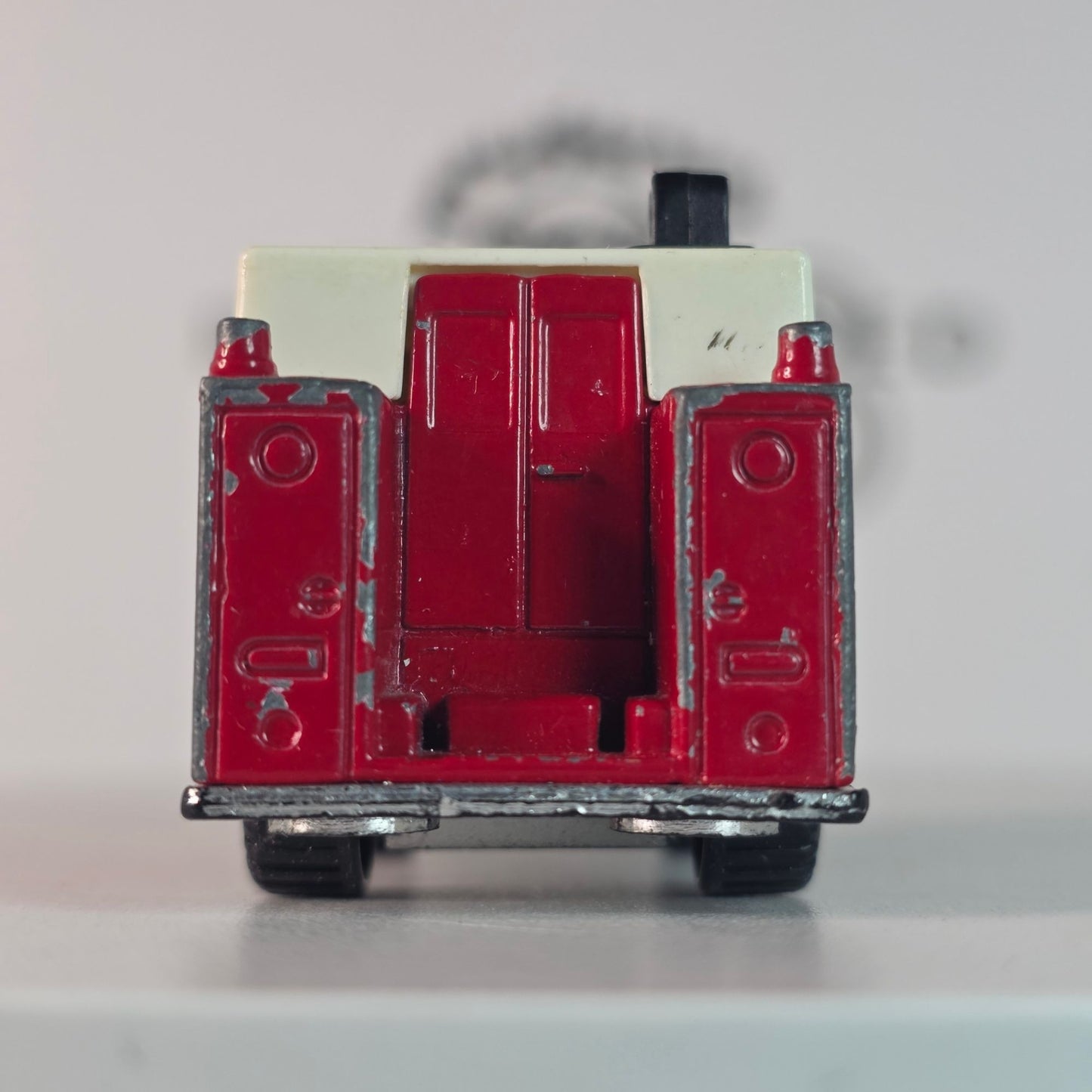 RARE 1991 Matchbox #57 Mack Auxiliary Power Truck Red "Bridge & Highway Dept" Fire Rescue Diecast 1:84