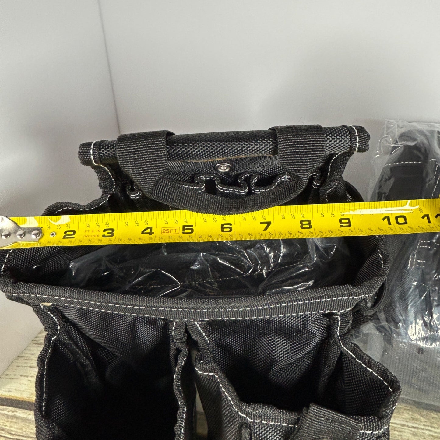 NEW AUPOFIT 7-PIECE PROFESSIONAL TOOL BELT SET WITH SUSPENDERS & 32 POCKETS - BLACK HEAVY DUTY CONSTRUCTION POUCH