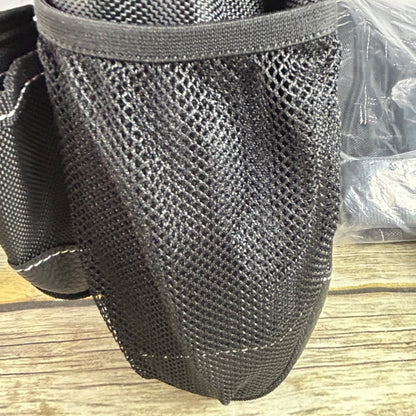 NEW AUPOFIT 7-PIECE PROFESSIONAL TOOL BELT SET WITH SUSPENDERS & 32 POCKETS - BLACK HEAVY DUTY CONSTRUCTION POUCH