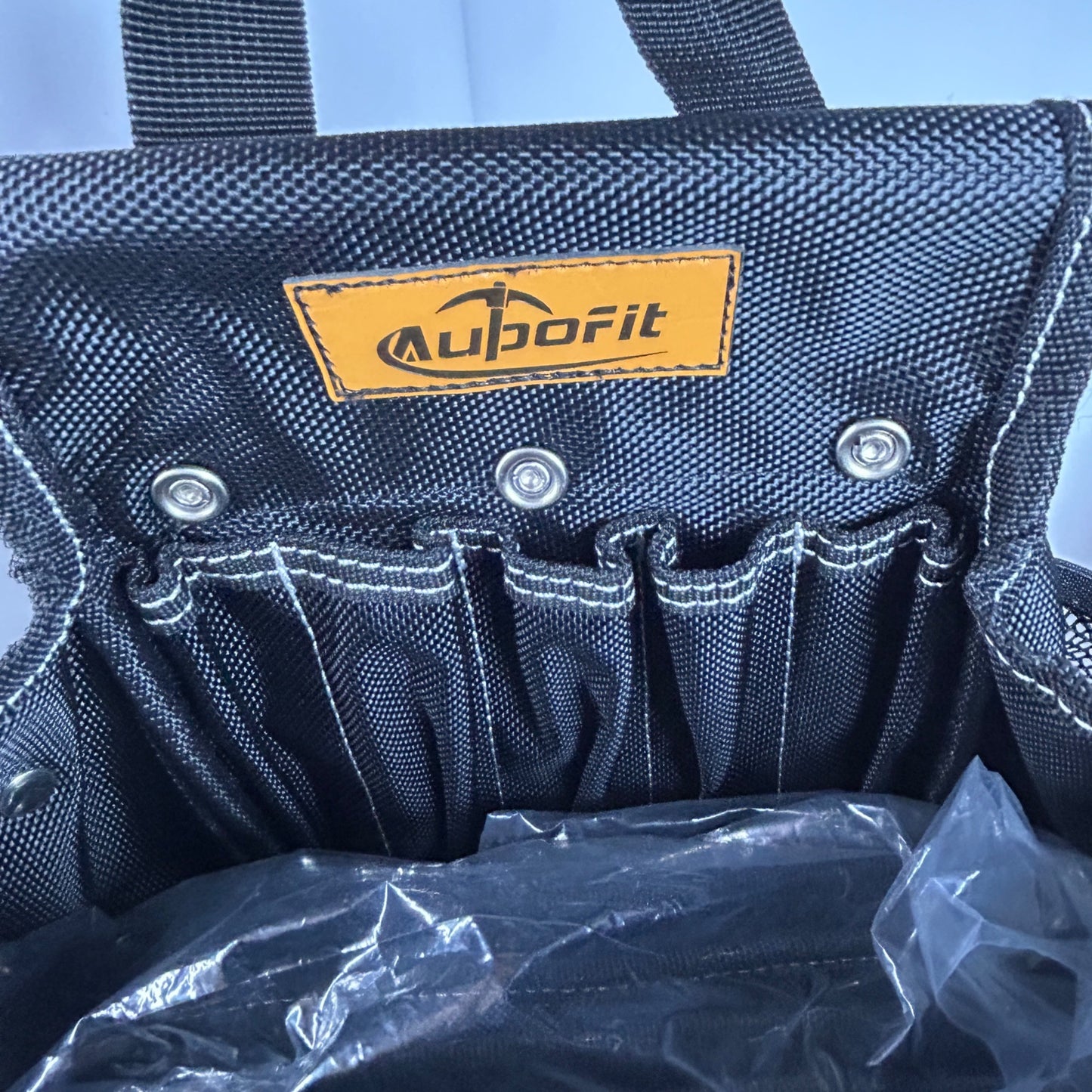 NEW AUPOFIT 7-PIECE PROFESSIONAL TOOL BELT SET WITH SUSPENDERS & 32 POCKETS - BLACK HEAVY DUTY CONSTRUCTION POUCH