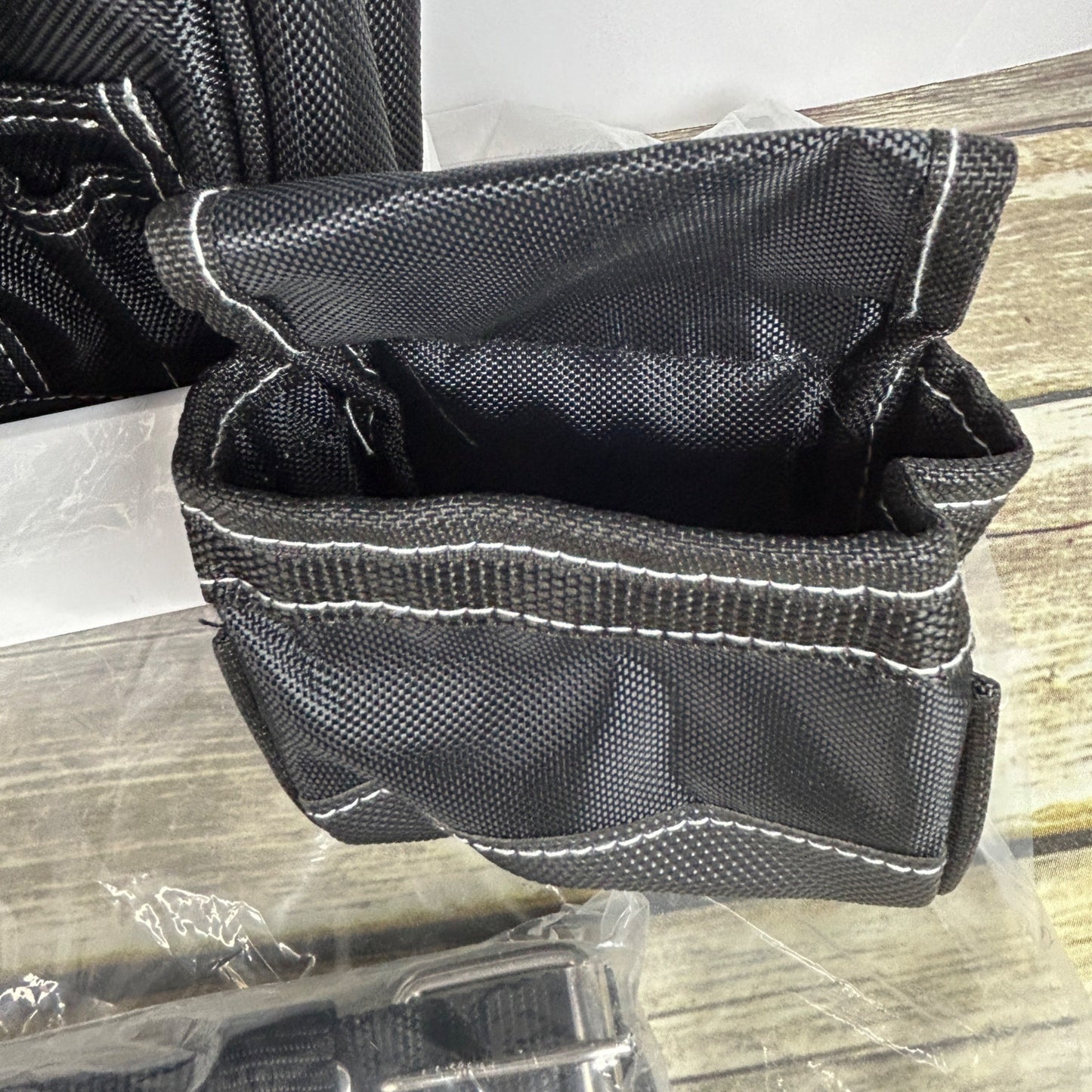 NEW AUPOFIT 7-PIECE PROFESSIONAL TOOL BELT SET WITH SUSPENDERS & 32 POCKETS - BLACK HEAVY DUTY CONSTRUCTION POUCH