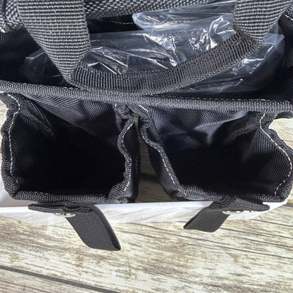 NEW AUPOFIT 7-PIECE PROFESSIONAL TOOL BELT SET WITH SUSPENDERS & 32 POCKETS - BLACK HEAVY DUTY CONSTRUCTION POUCH