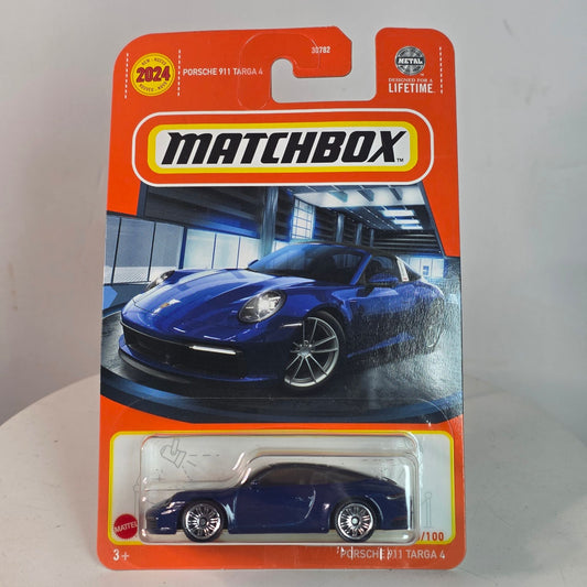 Matchbox 2022 Porsche 911 Targa 4 Blue Die-Cast Car