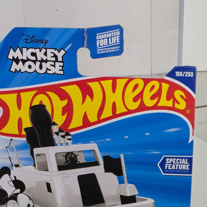 Hot Wheels Disney Mickey Mouse Steamboat Die-Cast Toy Car 166/250 Collectible