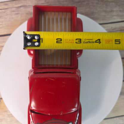 Buc-ees Red Diecast Toy Truck Vintage Style Pickup With Graphics