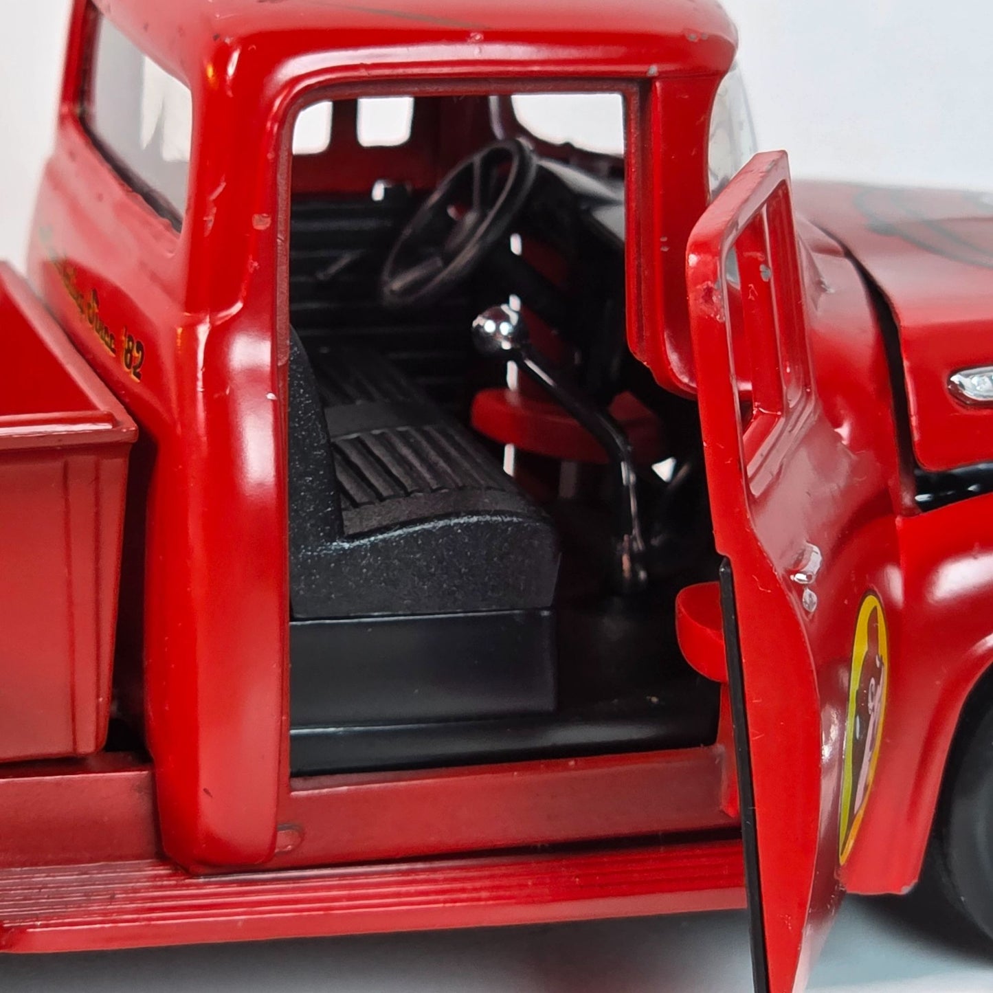 Buc-ees Red Diecast Toy Truck Vintage Style Pickup With Graphics