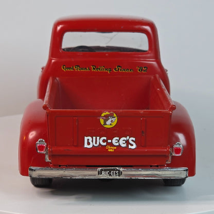 Buc-ees Red Diecast Toy Truck Vintage Style Pickup With Graphics