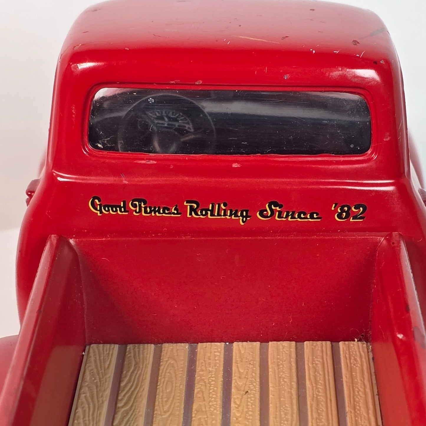 Buc-ees Red Diecast Toy Truck Vintage Style Pickup With Graphics