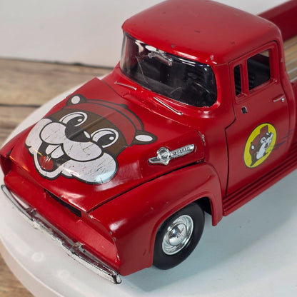 Buc-ees Red Diecast Toy Truck Vintage Style Pickup With Graphics