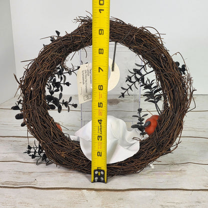 Targets Bullseye Playground Halloween 2024 Ghost Wreath With Boo Banner 9-Inch Window Hanging Decor