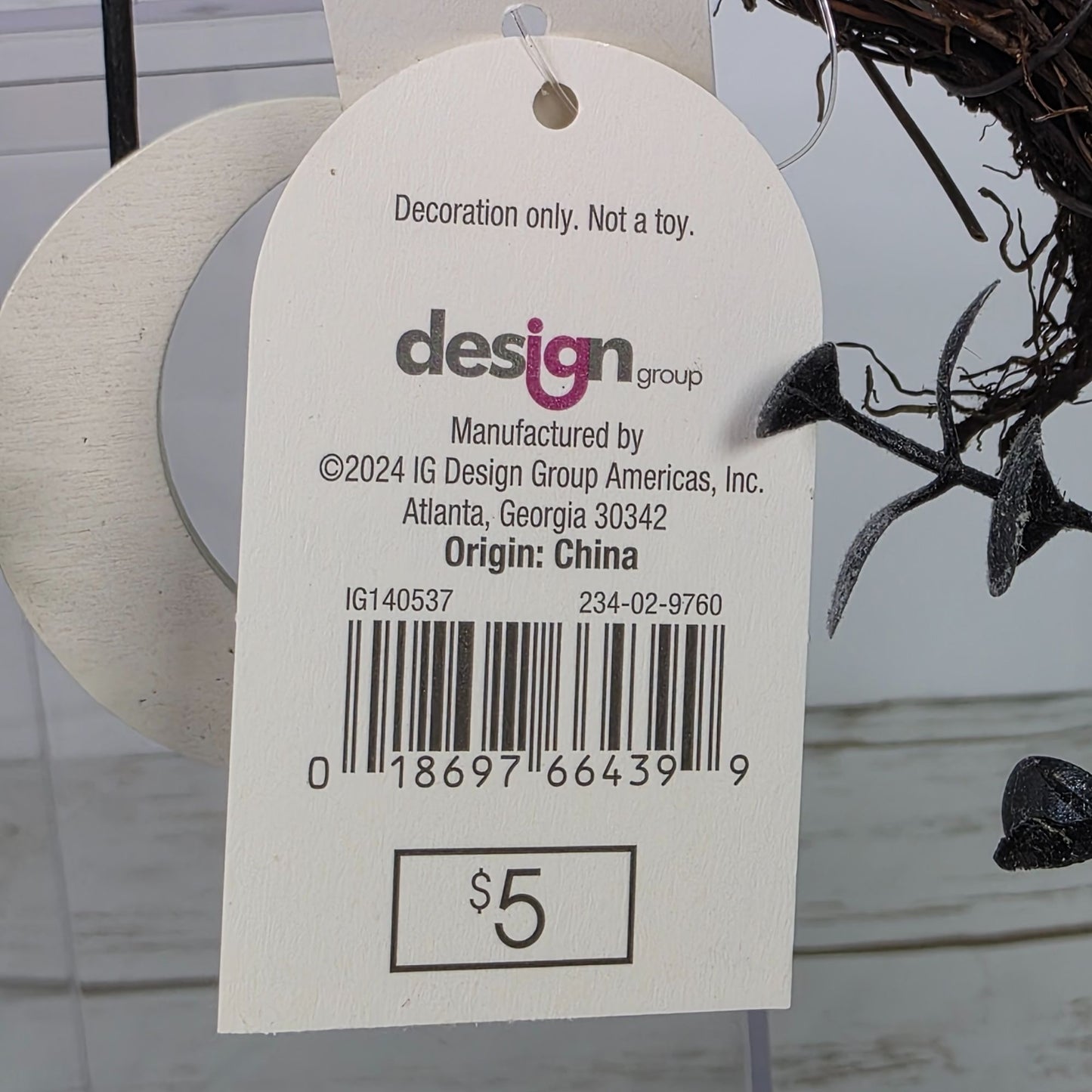 Targets Bullseye Playground Halloween 2024 Ghost Wreath With Boo Banner 9-Inch Window Hanging Decor