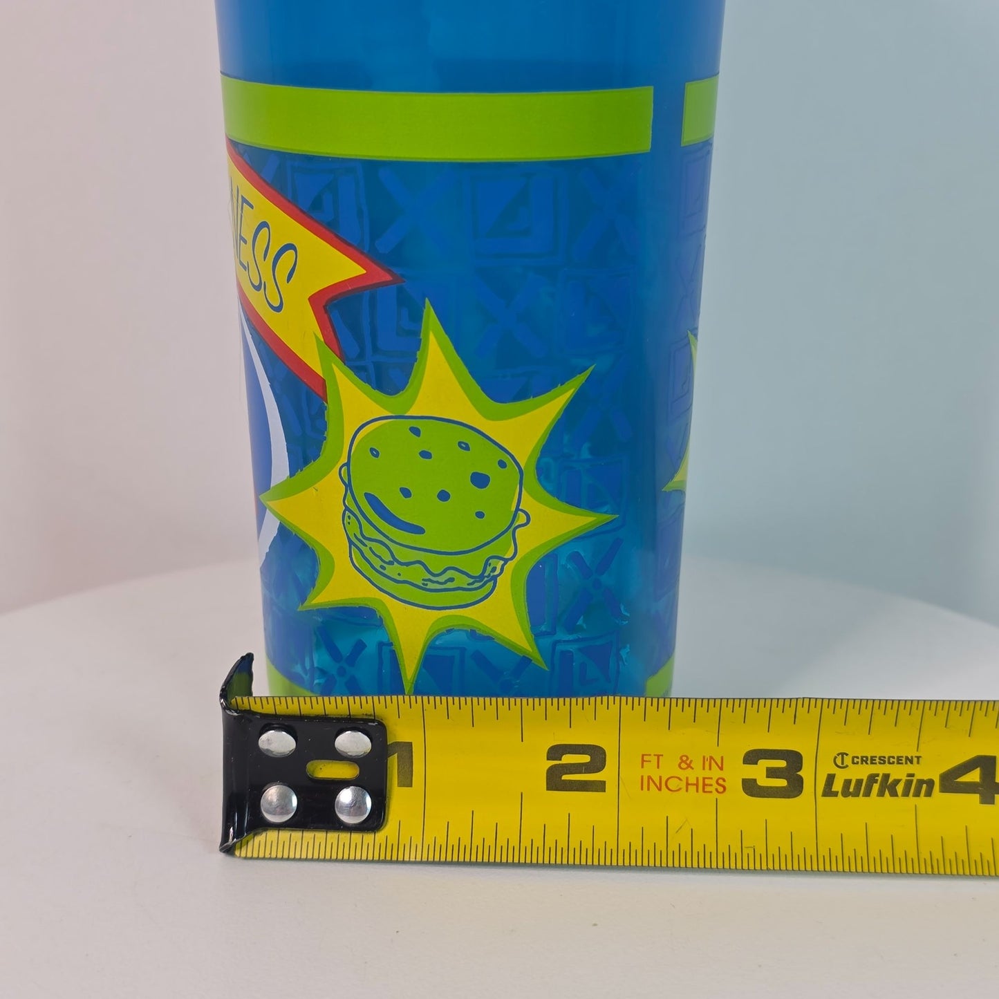 2004 SpongeBob SquarePants Krabby Patties Tumbler With Straw
