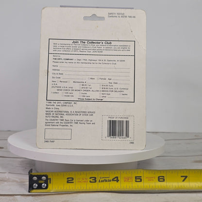 ERTL 1/64 Scale NASCAR Die-Cast Metal Country Time Stock Car Ages 3 & Over