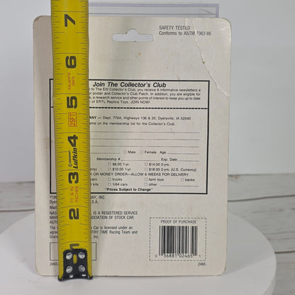 ERTL 1/64 Scale NASCAR Die-Cast Metal Country Time Stock Car Ages 3 & Over