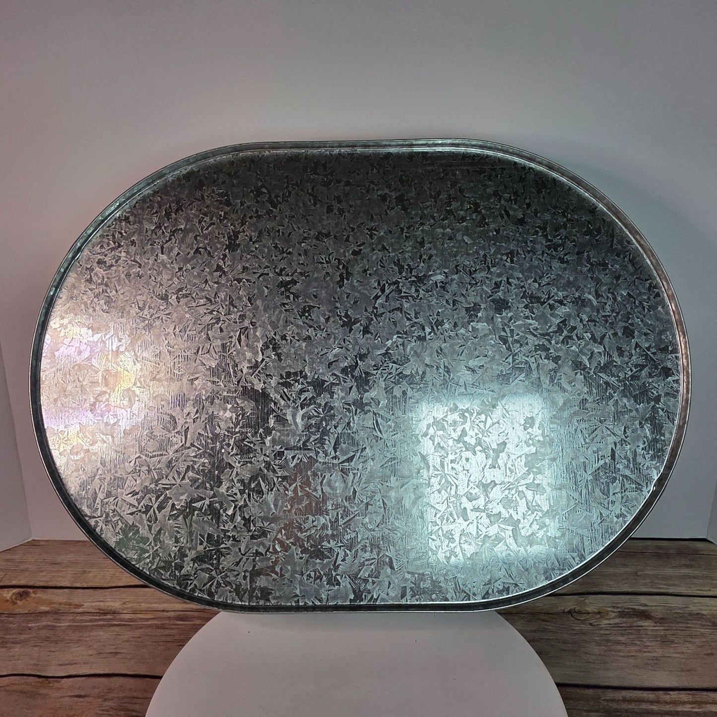 Coca-Cola Oval Galvanized Serving Tray With Handles Vintage Style Collectible