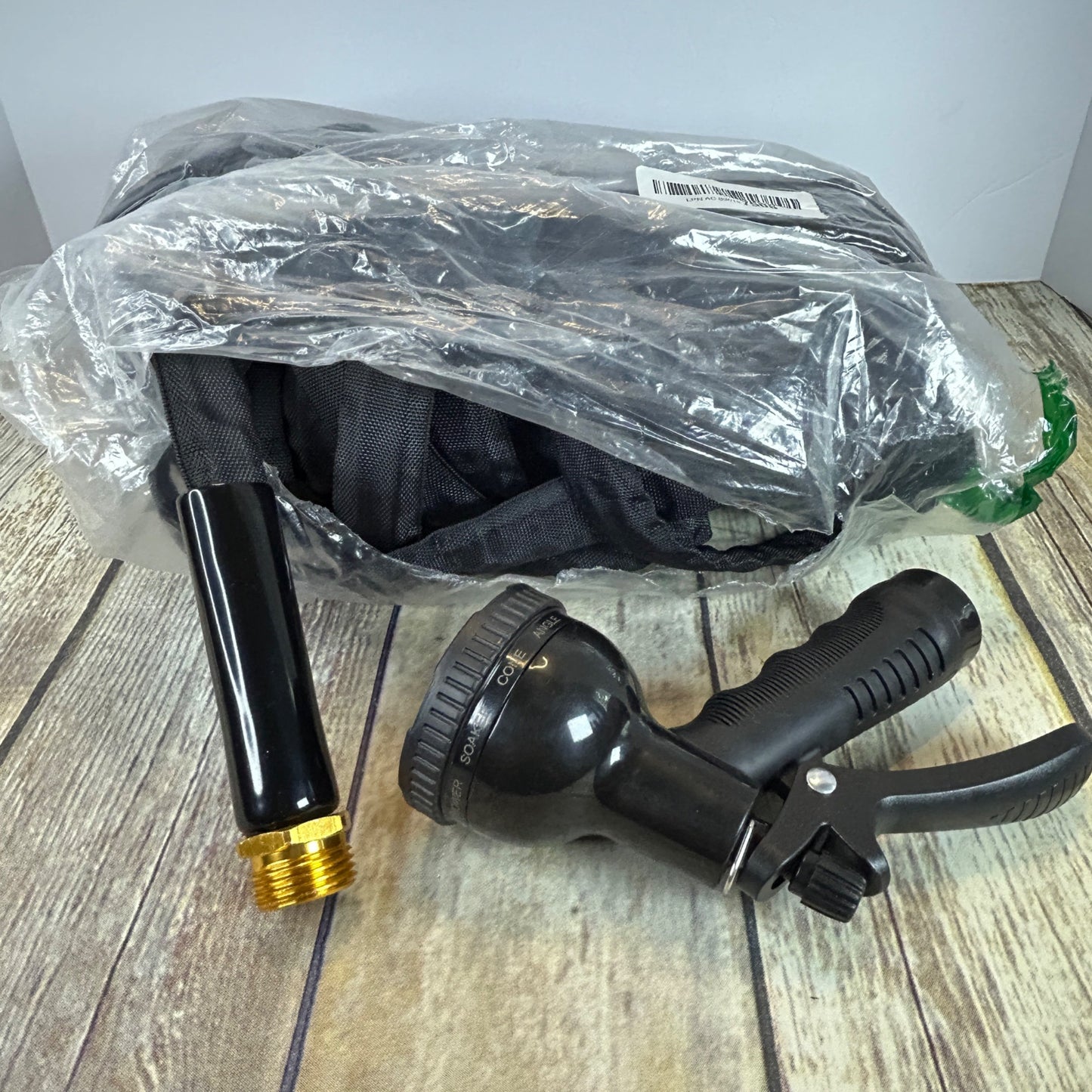 2025 Upgraded 50FT Non-Expanding Garden Hose With Spray Nozzle & Brass Fittings