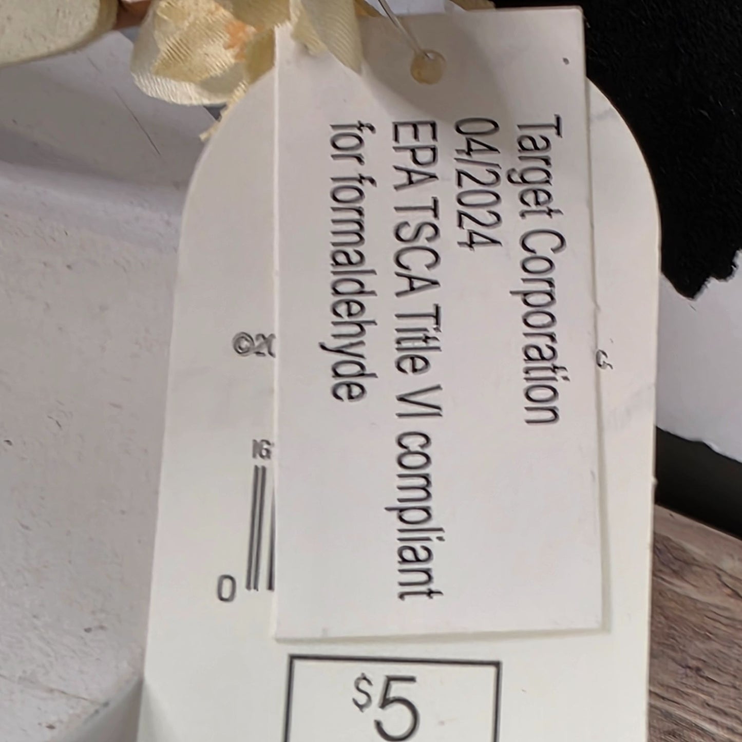 Wooden Crescent Moon & Floral Halloween Wreath 12"