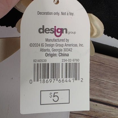 Wooden Crescent Moon & Floral Halloween Wreath 12"