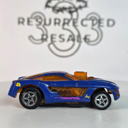 Hot Wheels Scorch 3418 WD Blue/Orange Sizzler Rare 1998 Loose Collectible Car