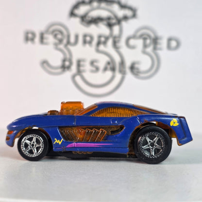 Hot Wheels Scorch 3418 WD Blue/Orange Sizzler Rare 1998 Loose Collectible Car