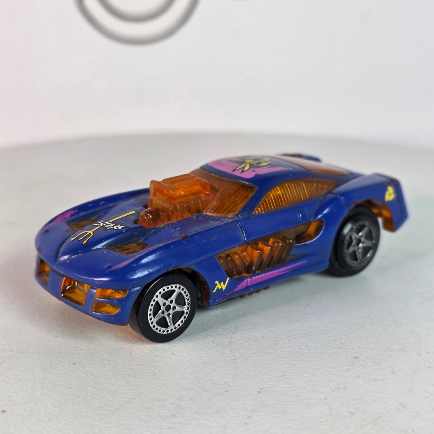 Hot Wheels Scorch 3418 WD Blue/Orange Sizzler Rare 1998 Loose Collectible Car