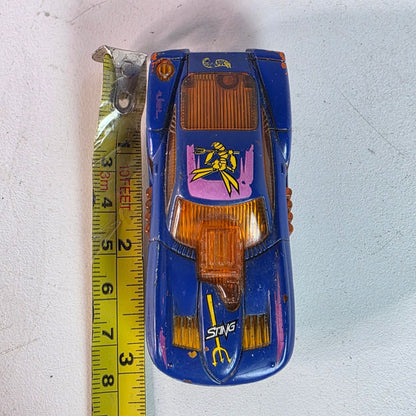 Hot Wheels Scorch 3418 WD Blue/Orange Sizzler Rare 1998 Loose Collectible Car