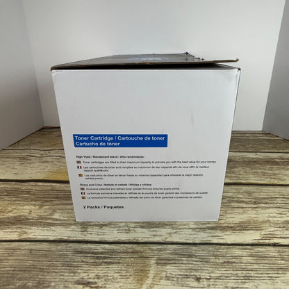 Voredo 58A/CF258A Black Toner Cartridge 2-Pack For HP LaserJet Printers Semi-New Open Box