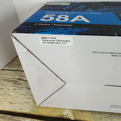 Voredo 58A/CF258A Black Toner Cartridge 2-Pack For HP LaserJet Printers Semi-New Open Box