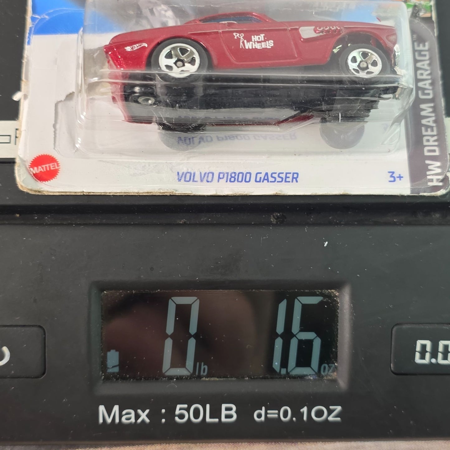 Hot Wheels Legends Tour Volvo P1800 Gasser Collectible Die-Cast Car With Cardboard Backing