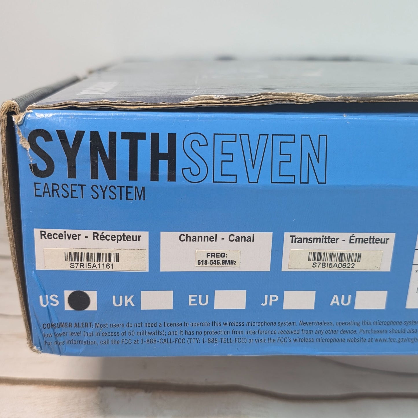 Samson Synth Seven UHF Wireless Earset System With SE10 Microphone & UB7 Beltpack Transmitter For Clear Professional Audio