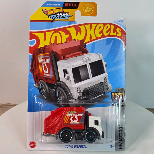 Hot Wheels HW Metro Total Disposal Recycling Truck Toy