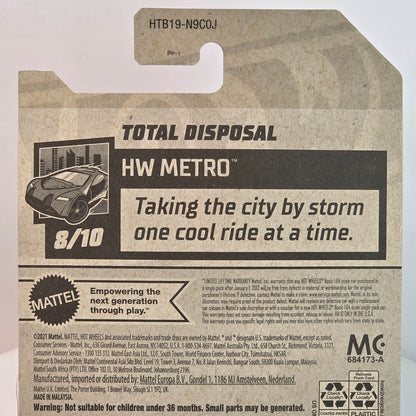 Hot Wheels HW Metro Total Disposal Recycling Truck Toy