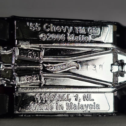 Hot Wheels 55 Chevy Bel Air Black & Gold Die-Cast Collectible Car