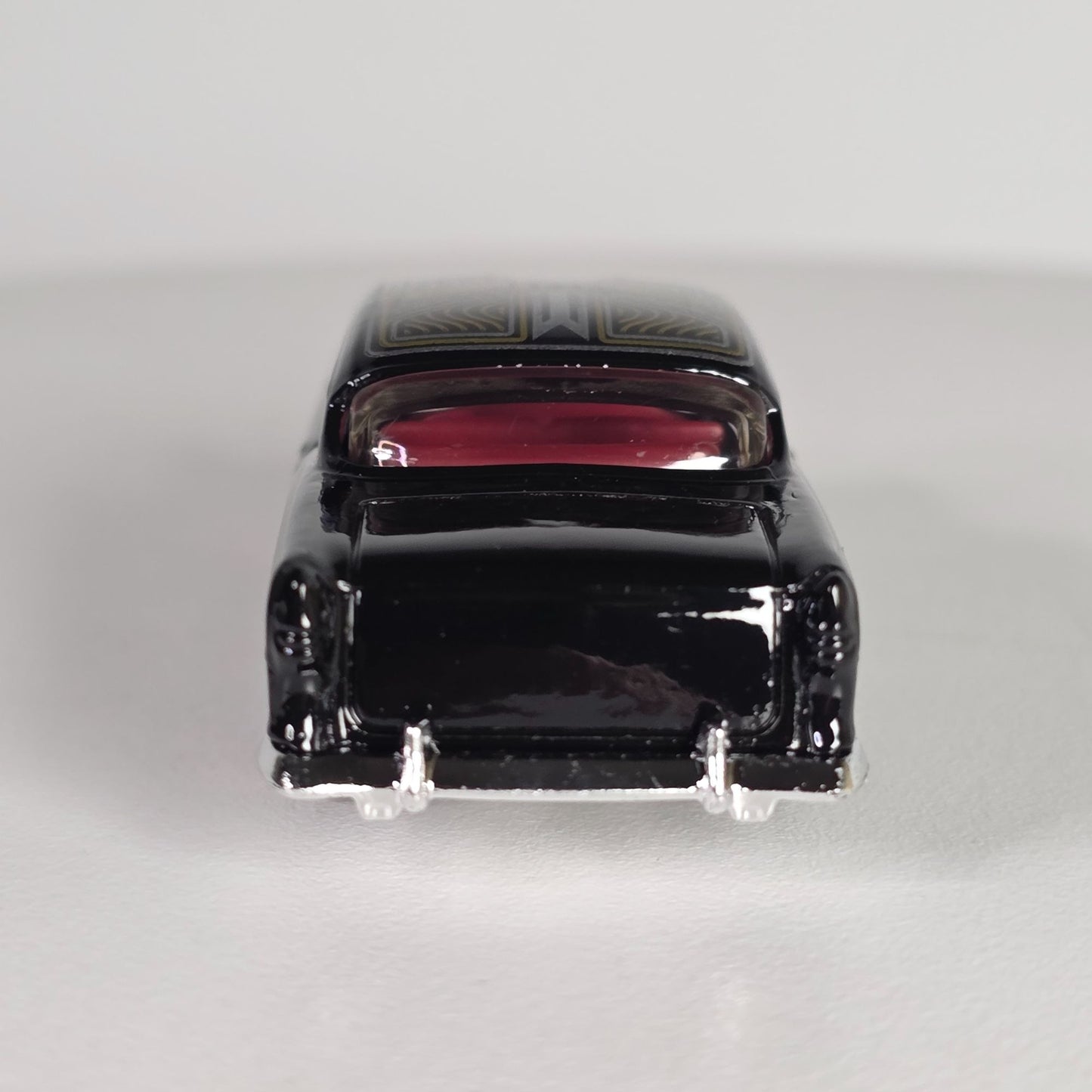 Hot Wheels 55 Chevy Bel Air Black & Gold Die-Cast Collectible Car