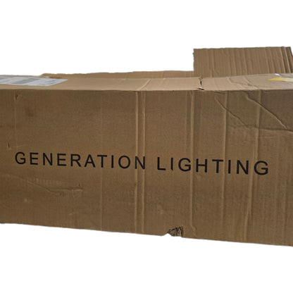 Albion Large Chandelier DJC1186MBK Generation Lighting 6-Light Fixture Indoor Modern Design Damp Location Safe Dimmer Compatible