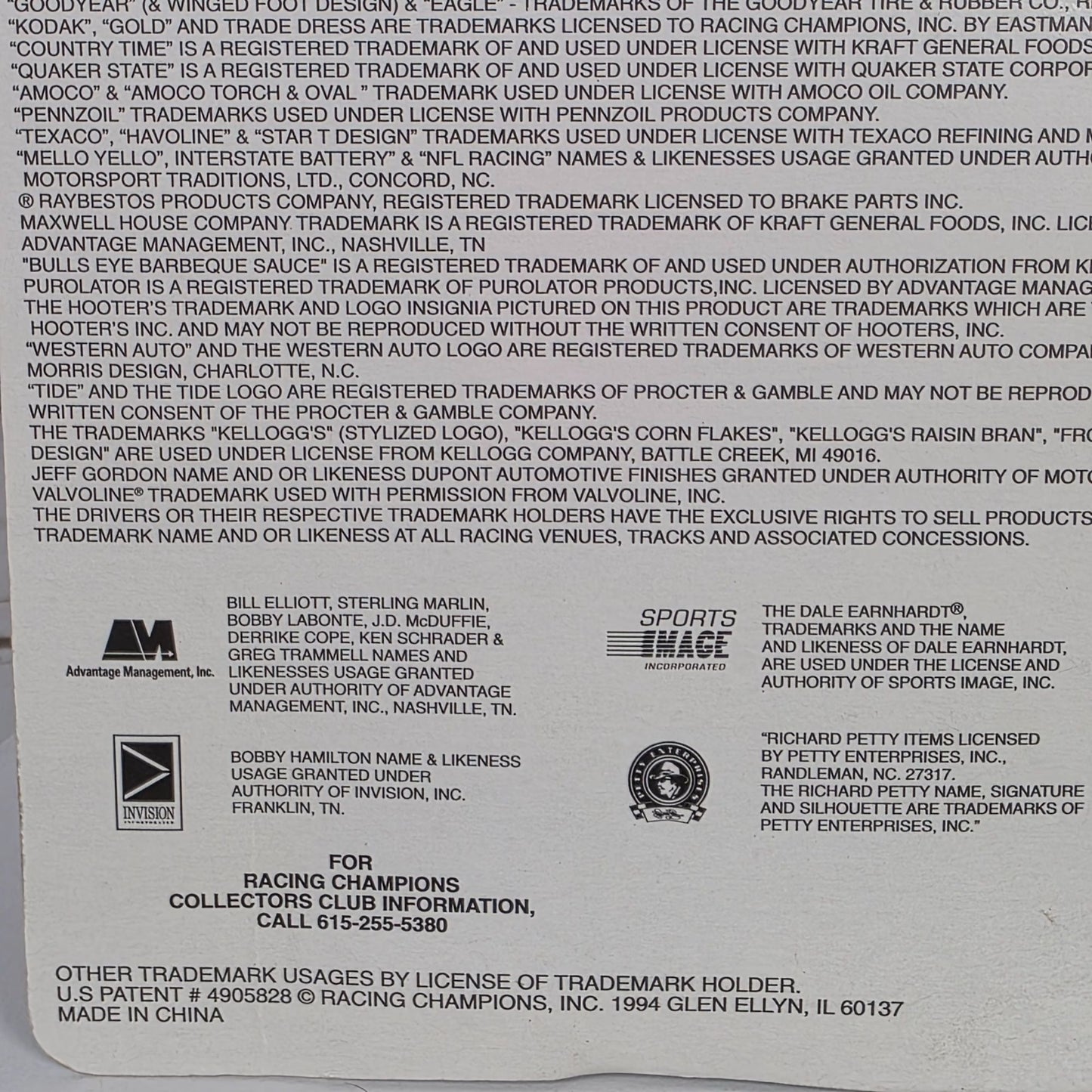 Racing Champions NASCAR 1994 Terry Labonte Die-Cast Stock Car With Display Stand