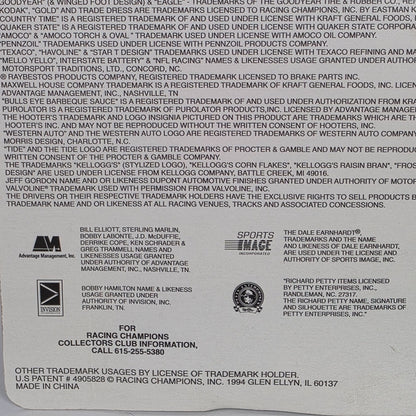 Racing Champions NASCAR 1994 Terry Labonte Die-Cast Stock Car With Display Stand