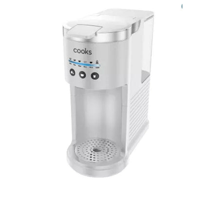 Cooks Single Serve Coffee Maker With Water Tank 40 Oz Capacity 1000W Powerful Heating System Household Use Only White