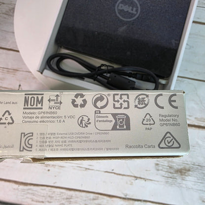 Dell USB Slim External DVD +/- RW Drive DW316