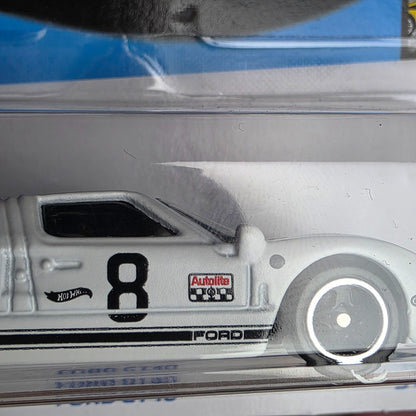 Hot Wheels Factory Fresh Ford GT40 White Die-Cast Car 1:64 Scale Collectible Model