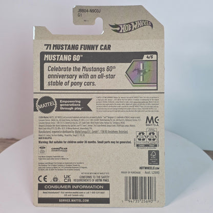 Hot Wheels 71 Mustang Funny Car Die-Cast Toy 175/250