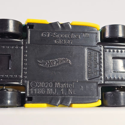 2022 Hot Wheels GT Scorcher 59/250 Retro Racers Green & Yellow Die-Cast Toy Car