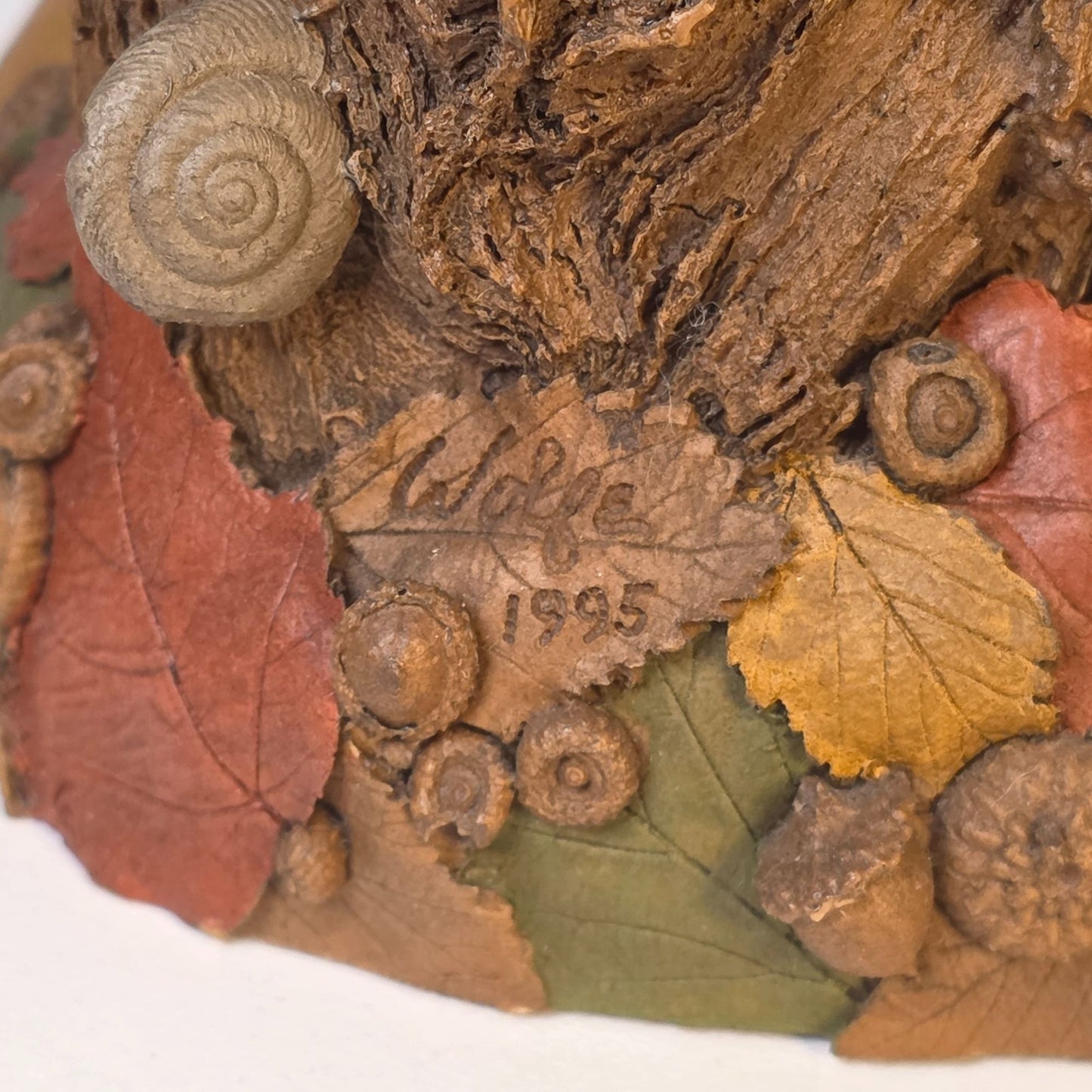 Tom Clark Gnome "Wise & Wonderful" Owl Figurine 1995 Retired First Edition SN #6321 Handcrafted Made In USA